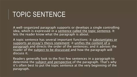 Class 2 Paragraph Writing TOPIC SENTENCES.pptx