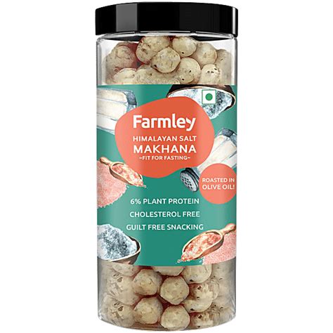 Buy Farmley Himalayan Salt Roasted Makhana In Olive Oil Online at Best ...