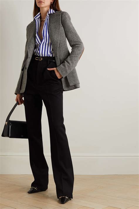 RALPH LAUREN COLLECTION Capri striped cotton-poplin shirt | NET-A ...