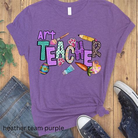Art Teacher Easter T-shirt Art Teacher Gift Idea Tee Easter Peeps ...