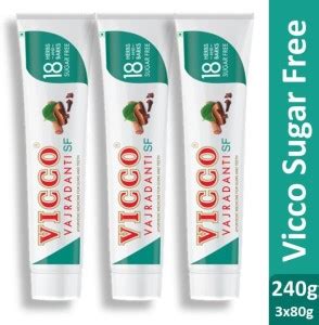 VICCO Sugar Free Toothpaste 240gm (80g x 3) Toothpaste - Buy Baby Care ...