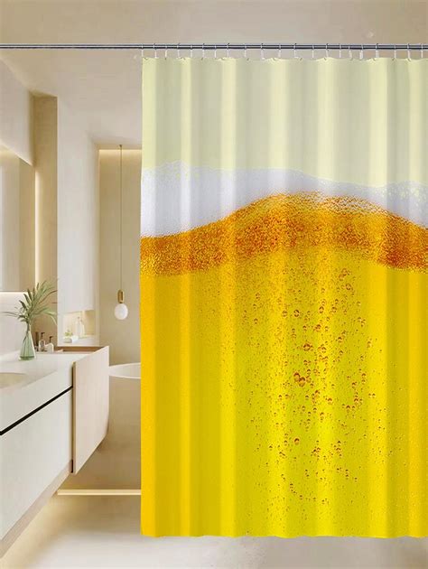 Graphic Print Waterproof Shower Curtain | SHEIN USA