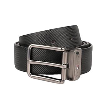 Buy Tommy Hilfiger Textured Leather Formal Mens Reversible Belt (Extra ...