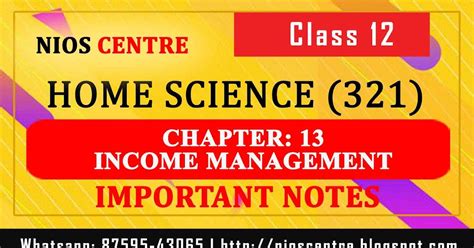 Image result for NIOS Home Science Syllabus