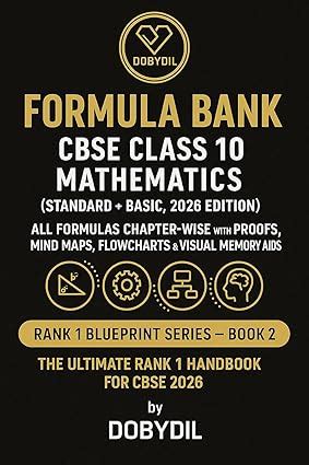 Formula Bank – CBSE Class 10 Mathematics (Standard + Basic, 2026 ...