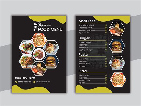 Restaurant Food Menu 的图像结果