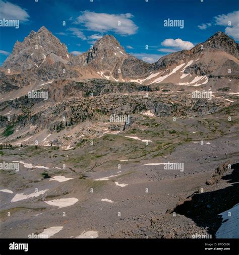 Grand Teton, Middle Teton, South Teton, Hurricane Pass, Upper Cascade ...