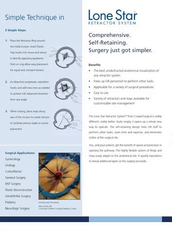 Cooper Surgical Woman Health - Lone Star Retractor System Authorized ...