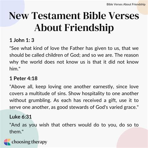 Friendship Bible Verses