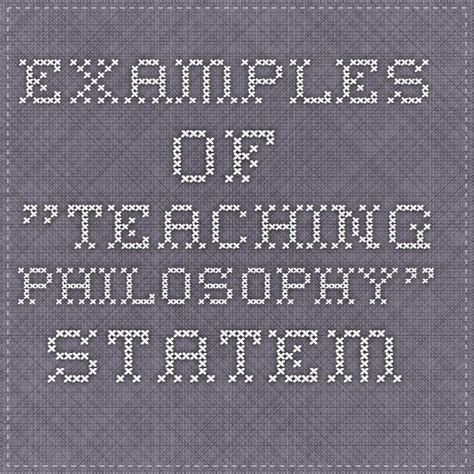 Philosophy Statement Examples 的图像结果
