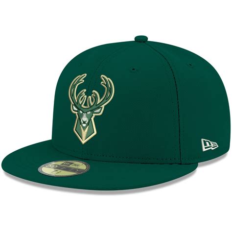 New Era Milwaukee Bucks Green Official Team Color 59FIFTY Fitted Hat