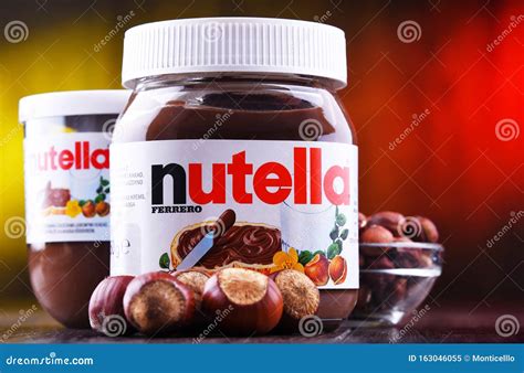 Jars of Nutella spread editorial image. Image of breakfast - 163046055