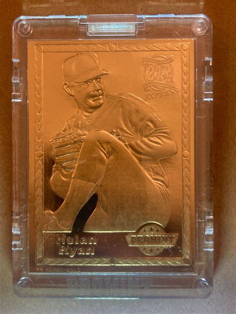 1994 NOLAN RYAN 22 KARAT GOLD BASEBALL CARD - REPRINT NOLAN RYAN #3 PROMINT 1993 | eBay