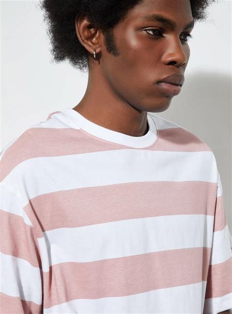 Buy URB_N Men Oversized Striped T-shirt Online at just Rs. 499.0 ...