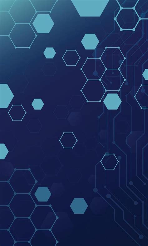 Abstract hexagon pattern technology wallpaper 50242100 Vector Art at ...