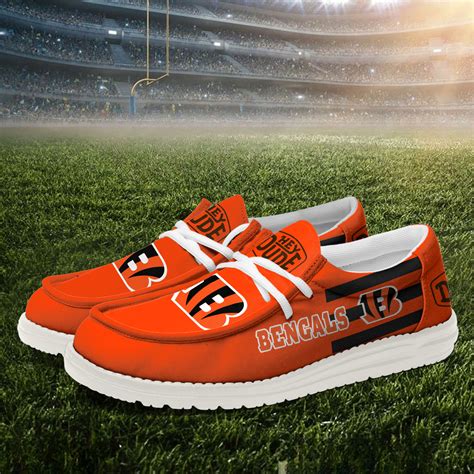 Cincinnati Bengals – Football Hey Dude Canvas Loafer Shoes – Nousty
