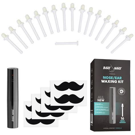 Amazon.com : Nose Wax Kit for Men and Women | BARE NARE Wax Heater with ...