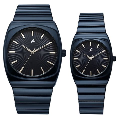 Buy Online Fastrack Mixmatched Quartz Analog Multicoloured Dial Two ...