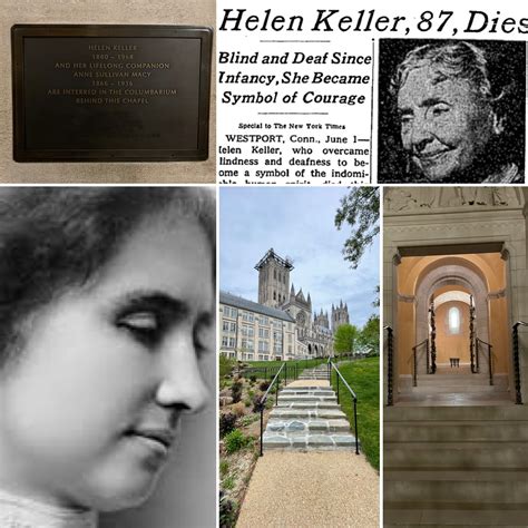 Helen Keller triumphed over the limitations of blindness and deafness - Famous Grave Tours