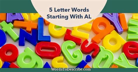 5 Letter Words Starting With AL | Words To Describe