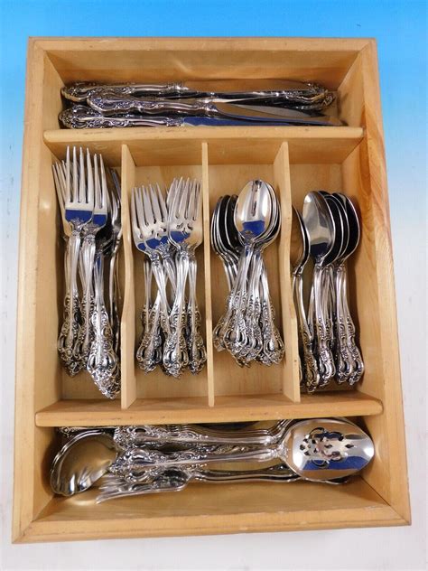 Michelangelo by Oneida Stainless Steel Flatware Set for 12 Service 72 ...