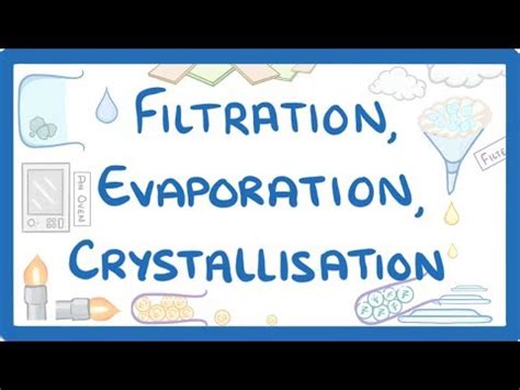 Filtration, Evaporation and Crystallisation Video Lecture - Chemistry ...