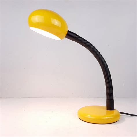 Retro yellow desk lamp, Italy 1980s | #172657