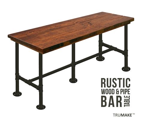 Bar Table, 36 Tall Counter Height, Industrial Style Bar Table, Pub ...