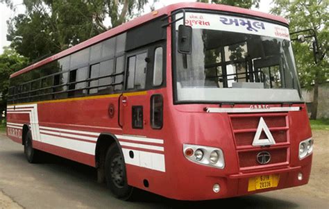 The first ST bus ran on the short route of Talala-Visavadar forest ...