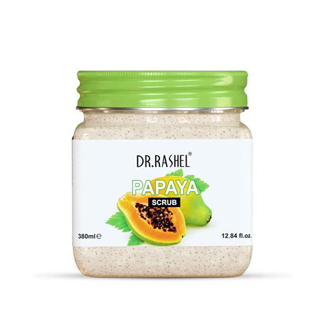 DR.RASHEL Scrub For Face & Body (Papaya Scrub, 380 ML) | All Skin ...
