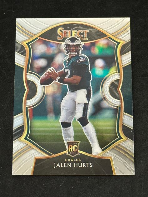 Sold Price: 2020 Select RC Jalen Hurts Rookie - Invalid date EST