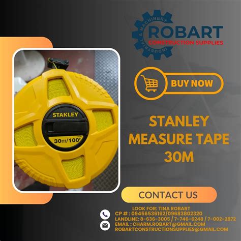Stanley Measure Tape 30m, Commercial & Industrial, Construction ...