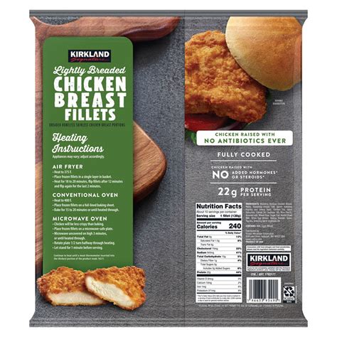 Kirkland Signature Lightly Breaded Chicken Breast Fillets (48 oz ...