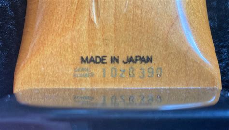 Fender Made In Japan Serial Numbers at Margaret Bower blog