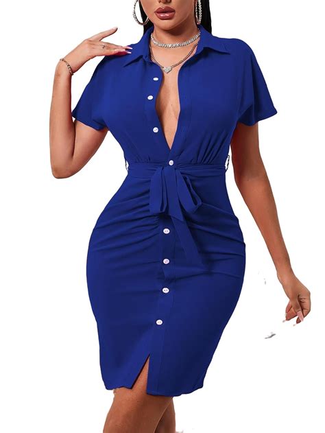 Royal Blue Casual Dresses