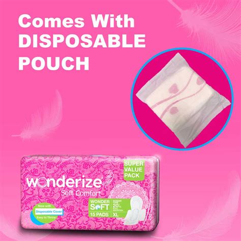 Buy Wonderize Soft Comfort Cotton (XL) Sanitary Napkins For Women ...