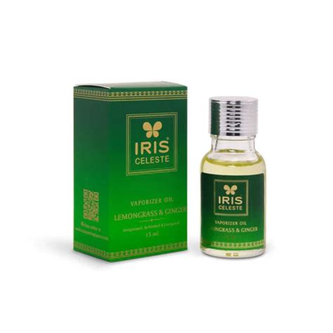 IRIS Celeste Lemongrass & Ginger Vaporizer Oil – 15ml — Mango
