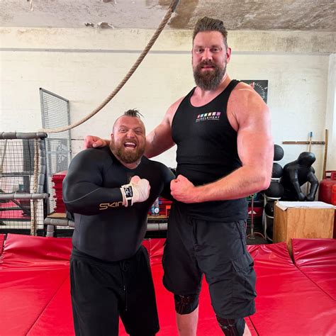 Former world’s strongest man Eddie Hall looking like a child next to ...