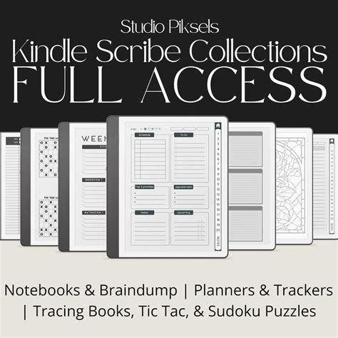 Full Shop Access to Kindle Scribe Collections, Productivity Templates ...