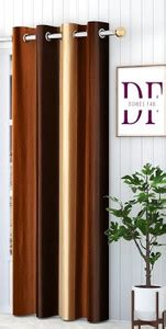 Domesfab 213 cm (7 ft) Polyester Room Darkening Door Curtain Single ...