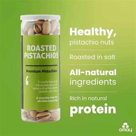 Omay Foods Roasted Pistachios, 150g