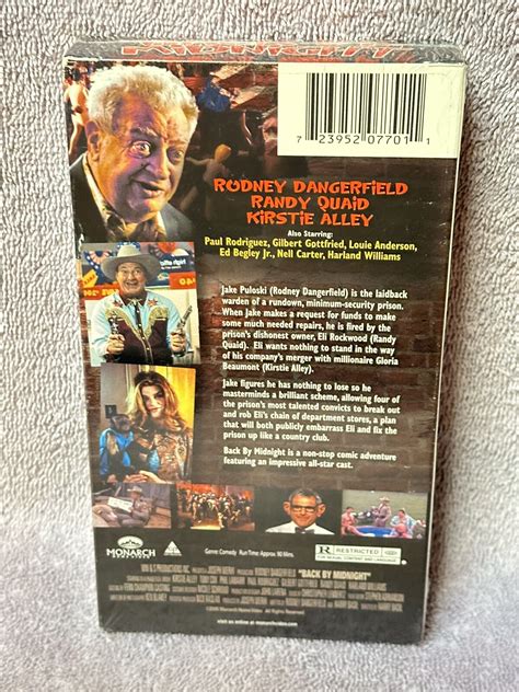 Back by Midnight (VHS, 2005) Dangerfield, Gottfried, Kirstie Alley ...