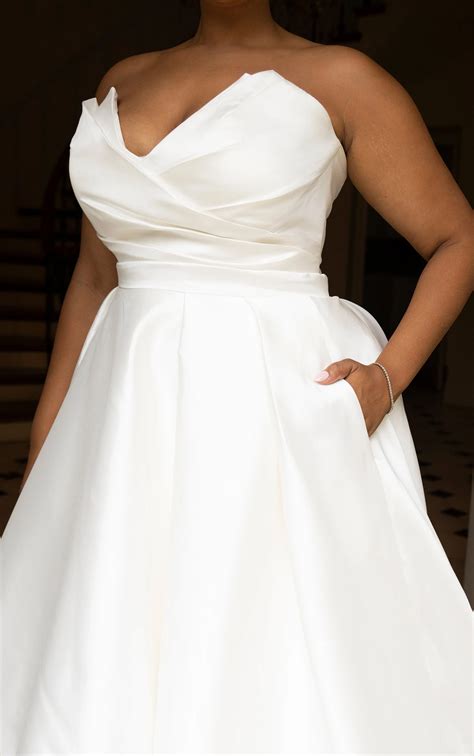 Glamorous Plus Size Wedding Dress with Overskirt | Martina Liana - martina liana 1557