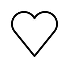 empty heart emoji - clear heart emoji - YVKT