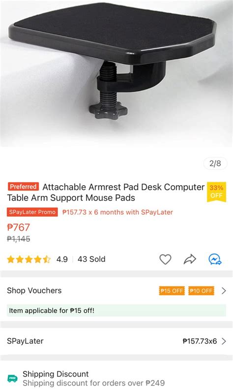 Image result for Computer Arm Support Mouse Pad