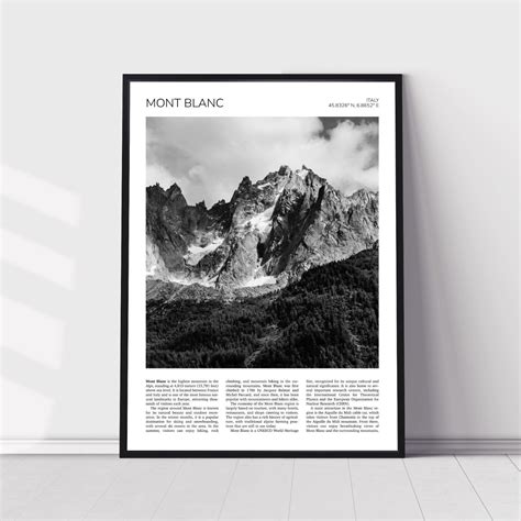 Mont Blanc Travel Poster – Otto Lind