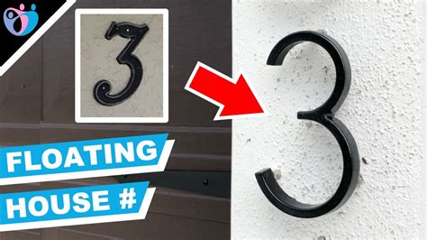 How to Install Floating Mount House Numbers 的图像结果