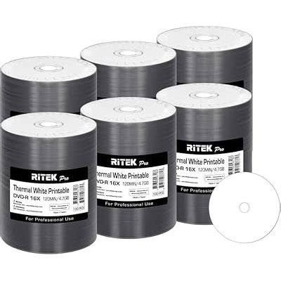 RitekPro 600 Pack Ritek Pro (Professional Grade) DVD-R 16X India | Ubuy