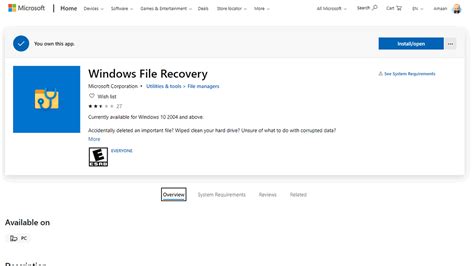Image result for Windows File Recovery Free