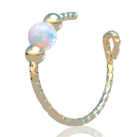 Amazon.com: Gold Clip on Nose Piercing Hoop - Hypoallergenic Tiny ...